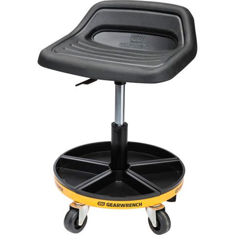 GearWrench 86994 Adjustable Height Swivel Mobile Mechanics Seat