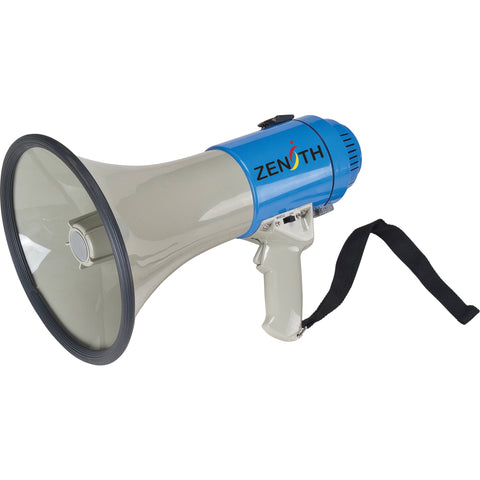 Zenith Portable Megaphone Bullhorn Speaker with Siren Alert